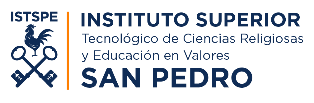 Logo de INSTITUTO SUPERIOR TECNOLÓGICO DE CIENCIAS RELIGIOSAS Y EDUCACIÓN EN VALORES "SAN PEDRO"